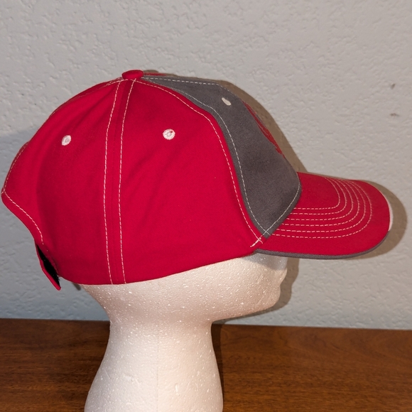 Ruger Firearm Cap Hat Red Gray Embroidered Logo Adjustable - Picture 4 of 9